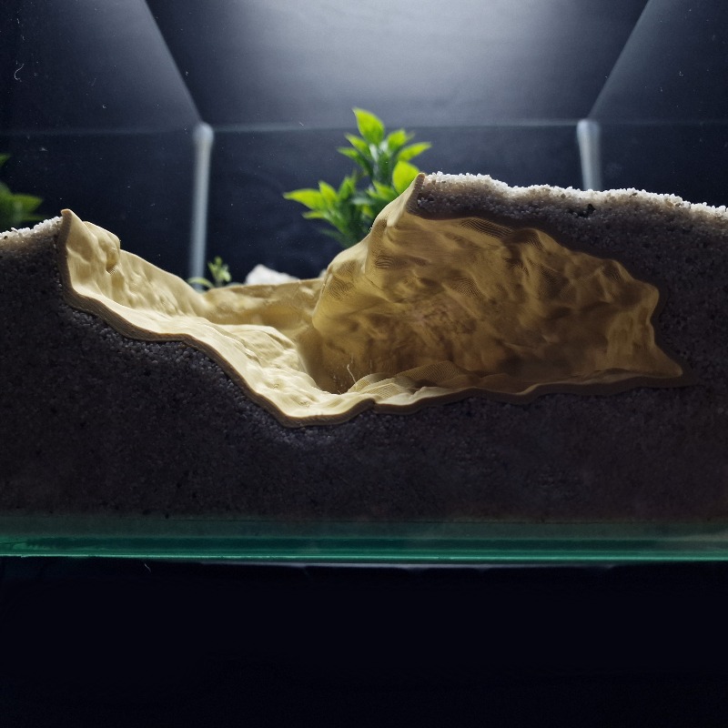 Aquarium Driftwood - 3Dプリントされた高精度な天然岩ペット用隠れ家 - ゲッコー/魚/エビのための安全で無毒のシェルター | 水槽・テラリウムの装飾