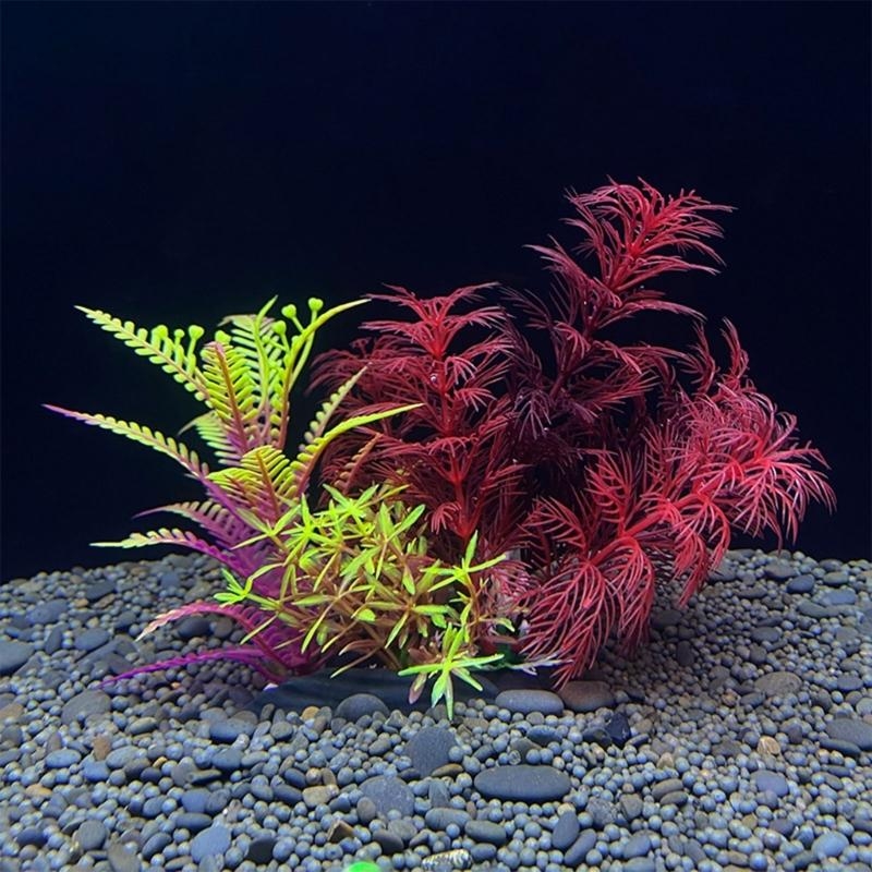 Live Plant Aquarium - 人工水槽装飾植物魚の装飾水族館造園シミュレーション水生植物装飾品ベストセール