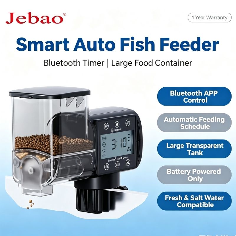 Aquarium Fertilizer - Jebao Jecod DFDシリーズ インテリジェント自動魚餌供給器 デジタルタイマー ブルートゥース