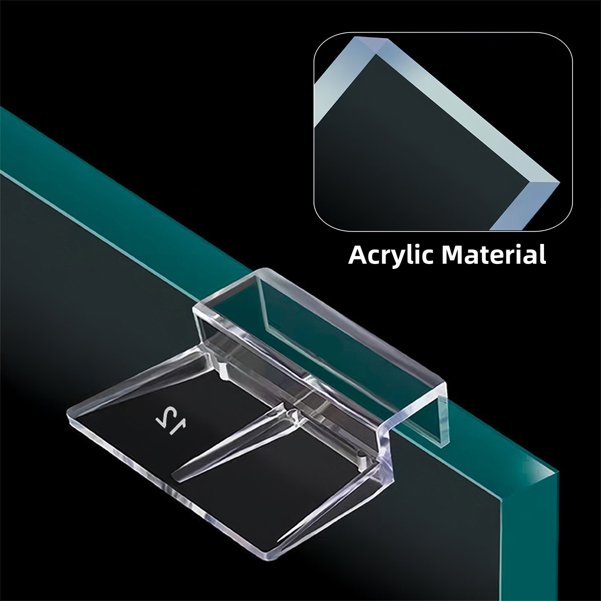 透明アクリル製水槽用ガラス蓋クリップブラケット 水槽フィルタ - Aquarium Plant Holder のレビューと価格