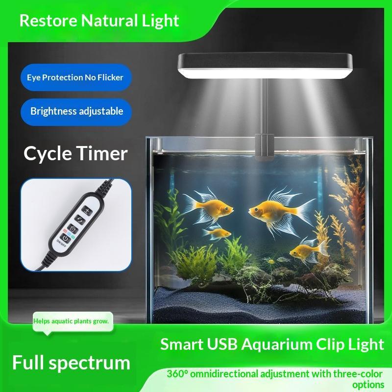 LED防水水槽ライト 360度調整可能角度 タイマー付きサイ - Aquarium Plant Light のレビューと価格