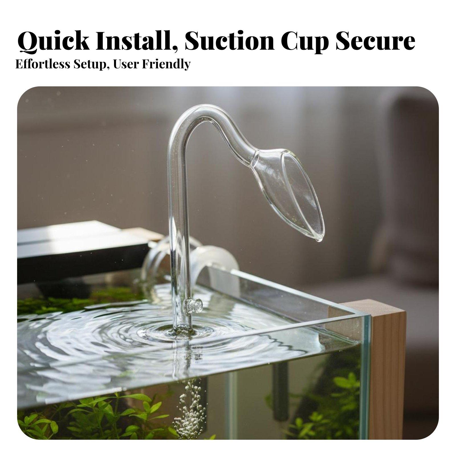 ガラス製リリーパイプ水槽表面スキマー吸水口・排水口継手（キャ - Aquarium Planted Tank Filter のレビューと価格