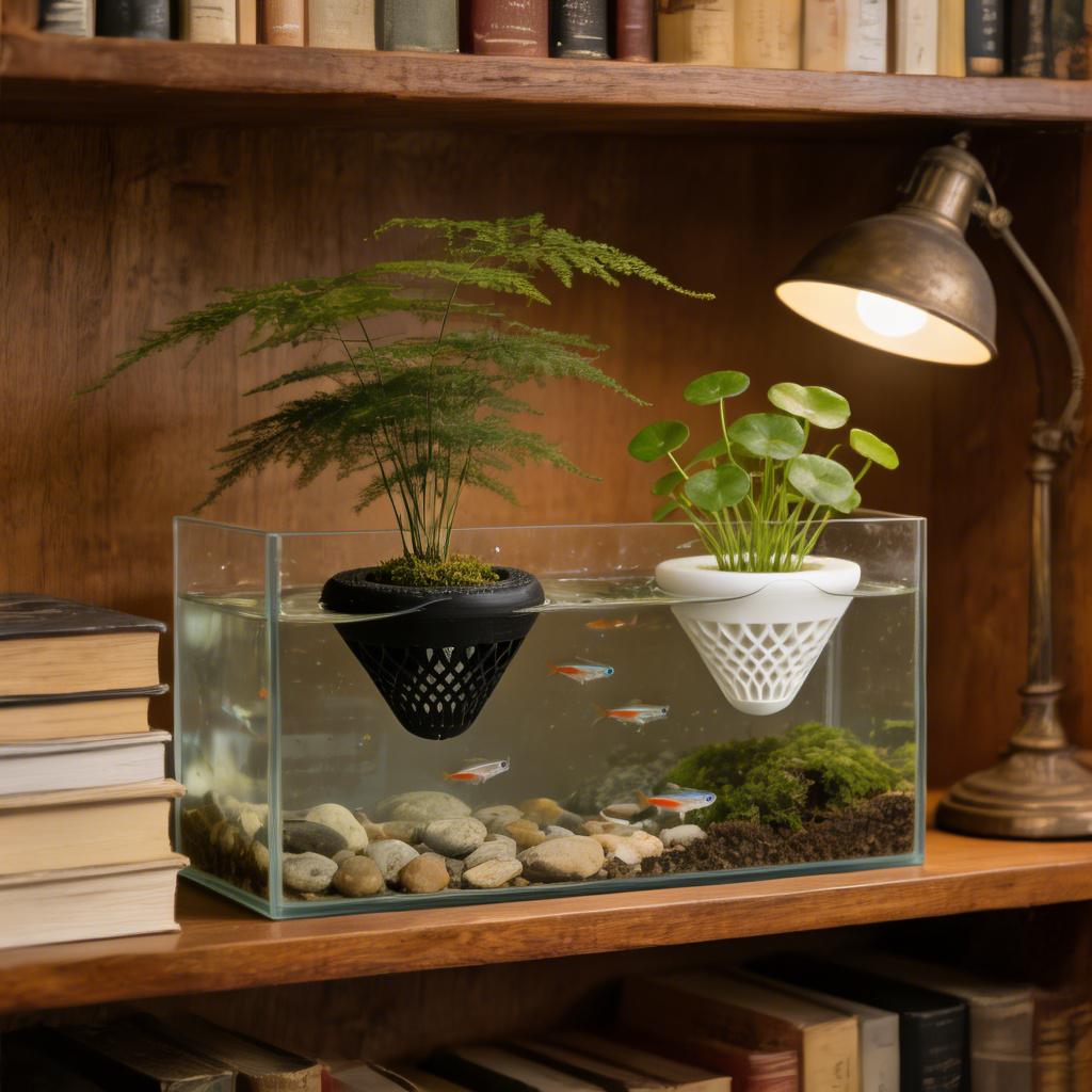 2個入りフローティングアクアリウムプラントホルダー、水槽用吊 - Plant Aquarium Pot のレビューと価格