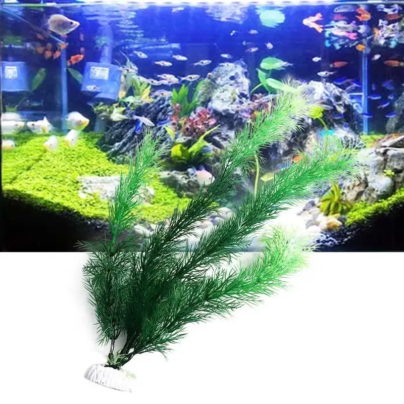 人工水族館の装飾植物水中水草水生プラスチック植物水槽水族館の - Aquarium Plant Substrate のレビューと価格