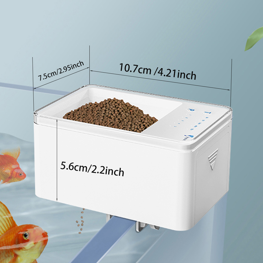 100 ミリリットル大容量魚フィーダー携帯電話アプリ制御 W - Aquarium Fertilizer のレビューと価格
