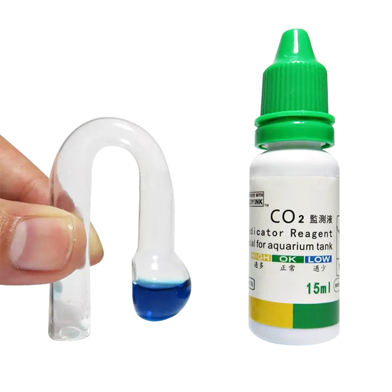 水族館 CO2 インジケーター DIY 水槽ガラス液体テスタ - Aquarium Liquid Carbon のレビューと価格