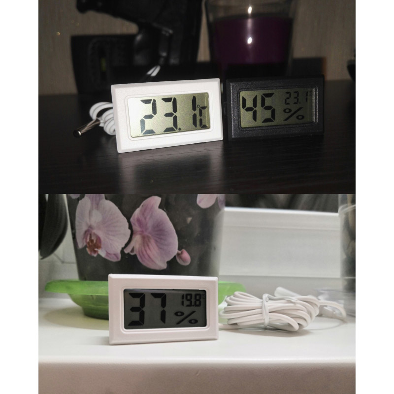 ミニデジタル湿度計温度計,温度計,LCD温度計,冷蔵庫,水族 - Aquarium Plant Holder のレビューと価格