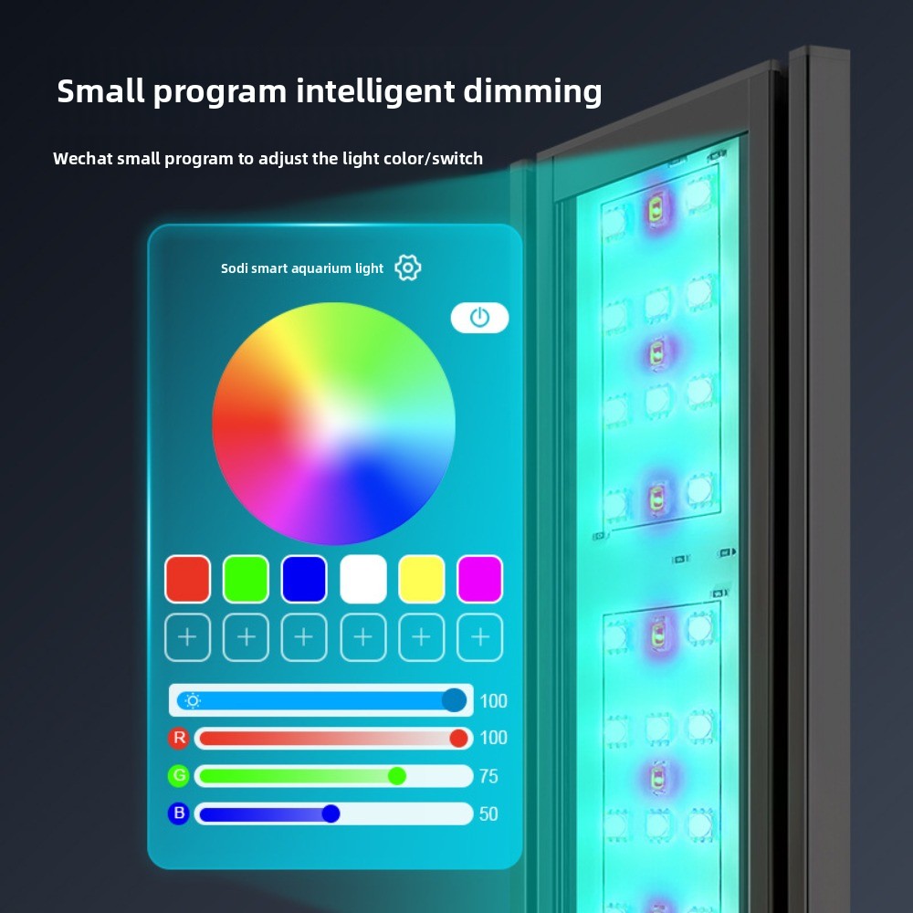 スマート水槽用RGB水草育成ライト、モバイルアプリ制御、フル - Planted Aquarium Algae Control のレビューと価格
