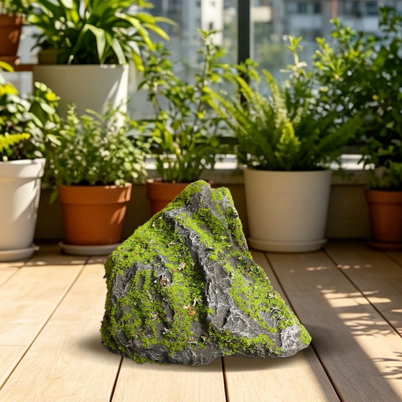 人工石のリアルなモスストーン装飾、庭、水槽、テラリウム、屋外 - Aquarium Moss のレビューと価格
