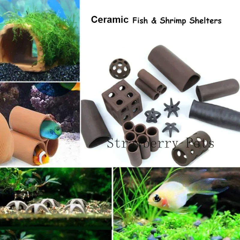 セラミック水族館の装飾魚エビシェルターハウス陶器サソリハウス - Aquarium Driftwood のレビューと価格