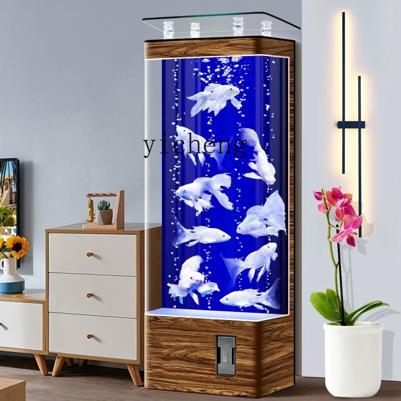 リビングルームの床から天井までの家庭用縦型壁掛け曲面ガラス製 - Aquarium Plant Substrate のレビューと価格