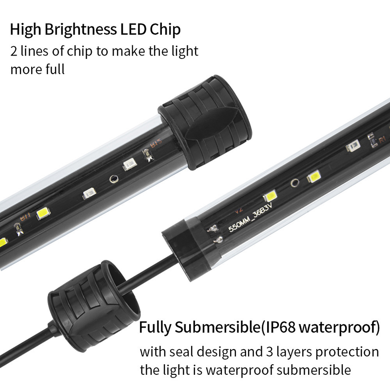17-47 センチメートル USB プラグ水族館ライト LE - Aquarium Plant Light のレビューと価格