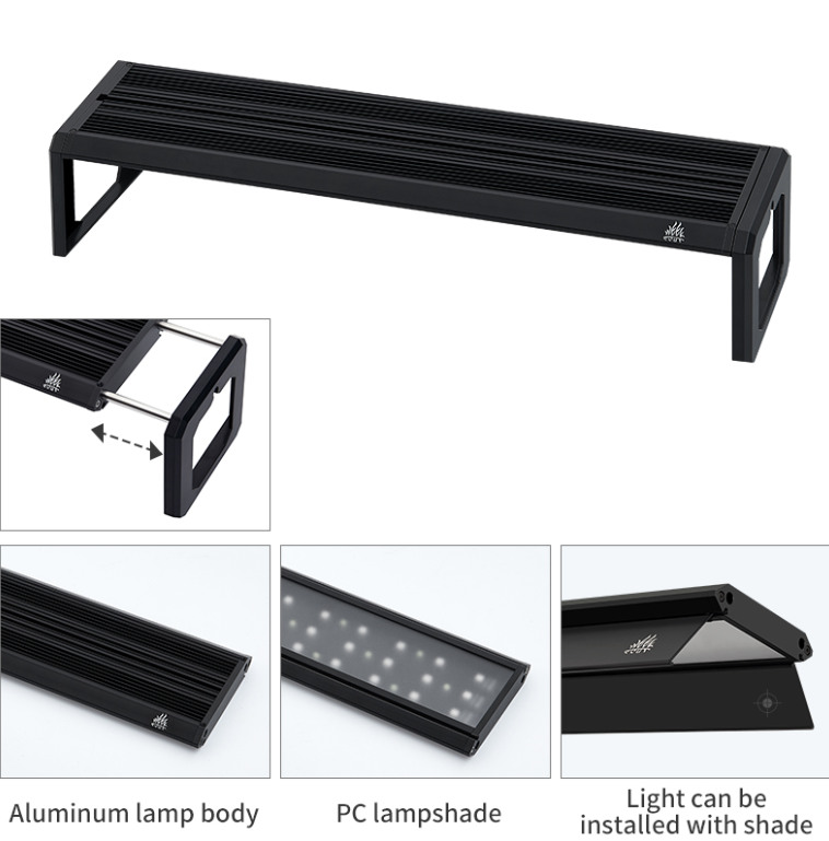 ウィークアクアMシリーズRGB UV LED水槽ライト、調整 - Aquarium Plant Light のレビューと価格