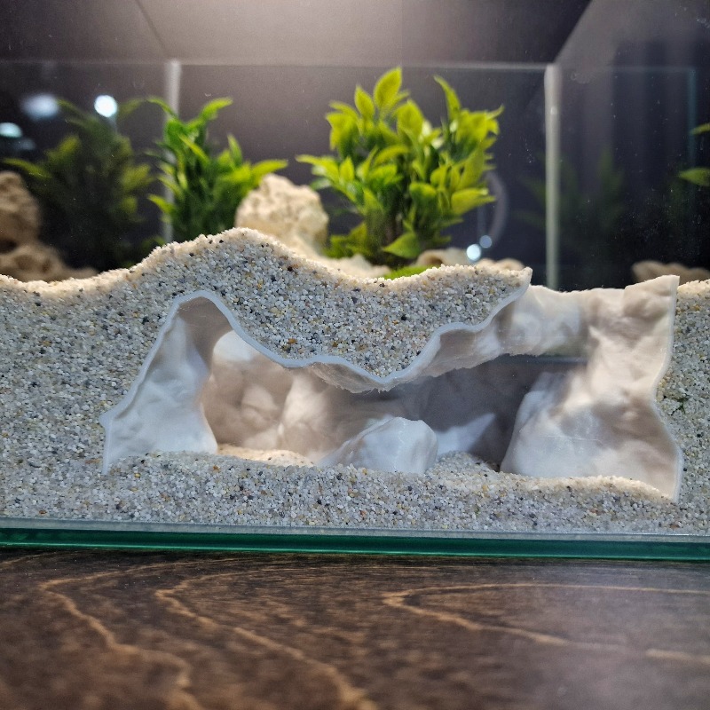 プレミアム3Dプリント製海岸砂水槽洞窟シェルター魚エビ繁殖隠 - Aquarium Driftwood のレビューと価格