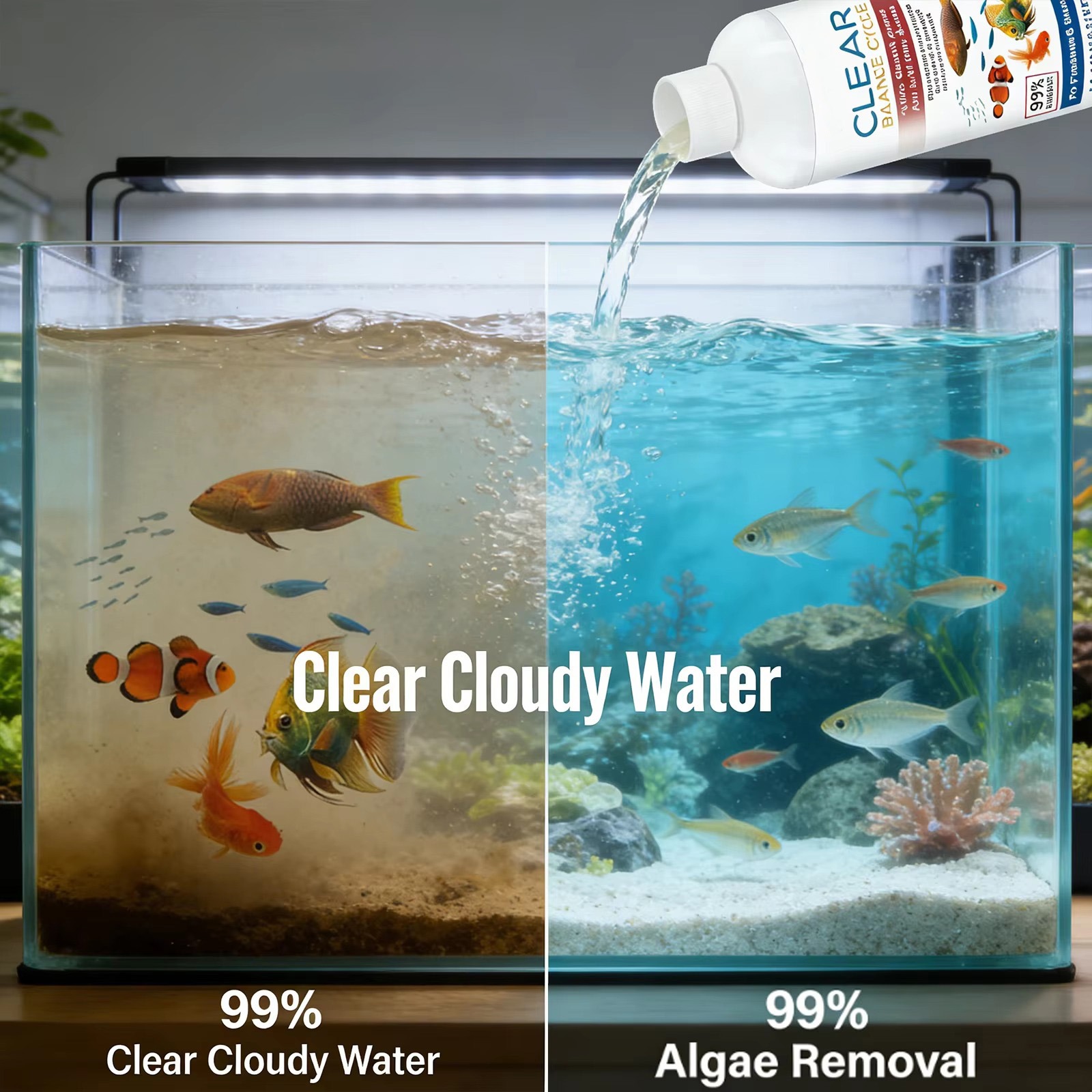 淡水水槽用の水槽水浄化器およびメチレンブルー清浄剤。ペットの - Planted Aquarium Cleaning のレビューと価格