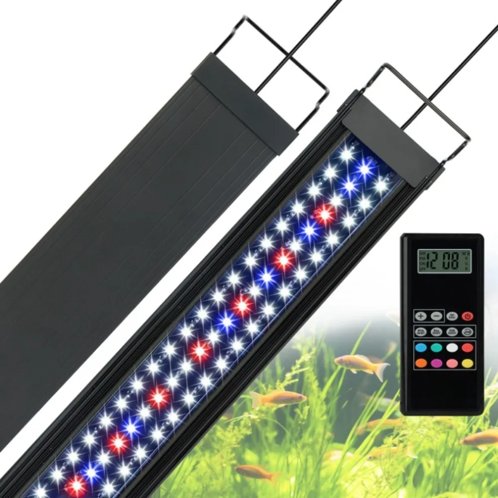 LED プログラム可能な水族館ライト、リモコン LED 水生 - Planted Aquarium Algae Control のレビューと価格