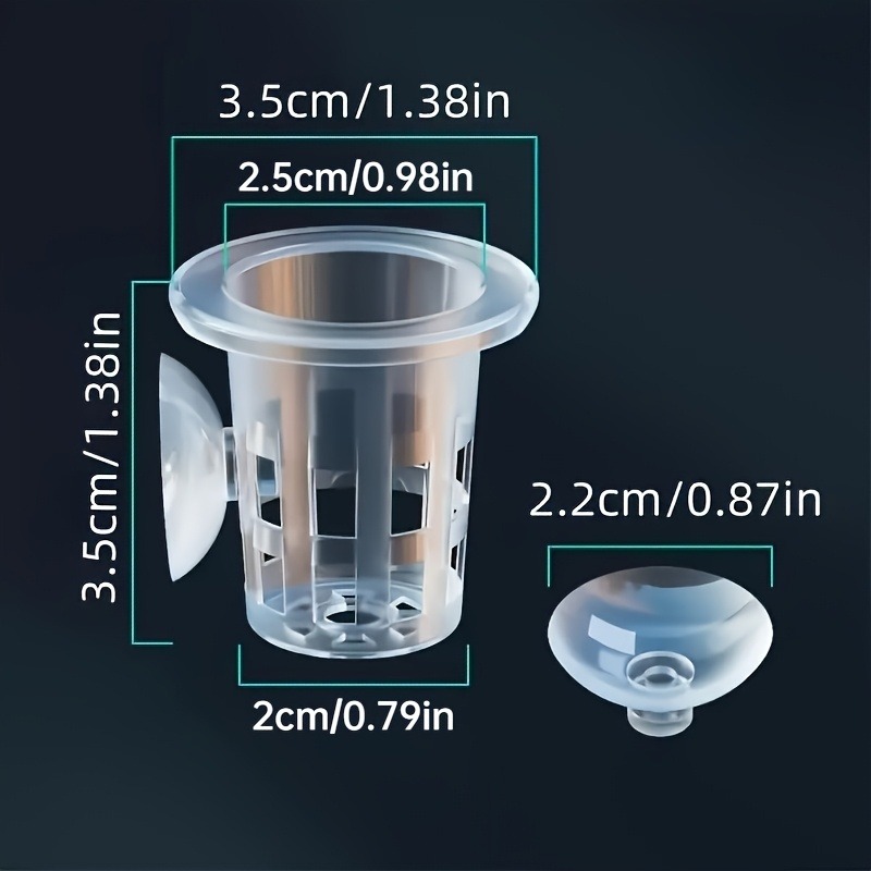 10/20/30個入りプラスチック製水槽用植栽カップ、吸盤付 - Aquarium Plants Live のレビューと価格