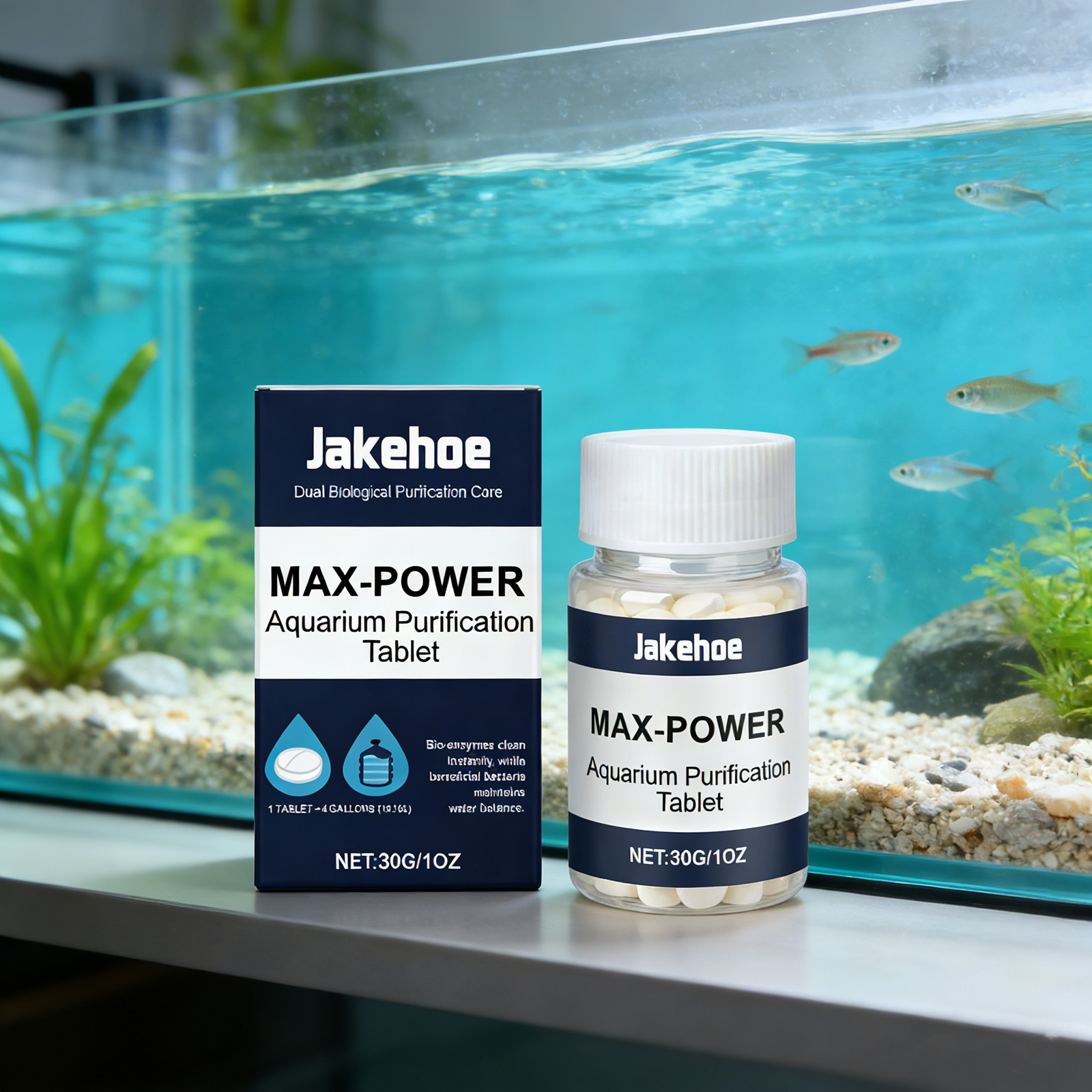 水槽用藻類除去タブレット、濁った緑色の水をすばやく浄化、藻類 - Planted Aquarium Algae Control のレビューと価格