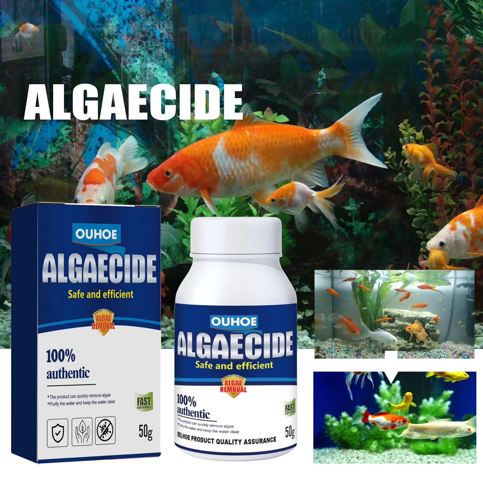 水族館藻類除去剤高効率安全なフォーミュラ速効性経済的な苔水ク - Planted Aquarium Algae Control のレビューと価格
