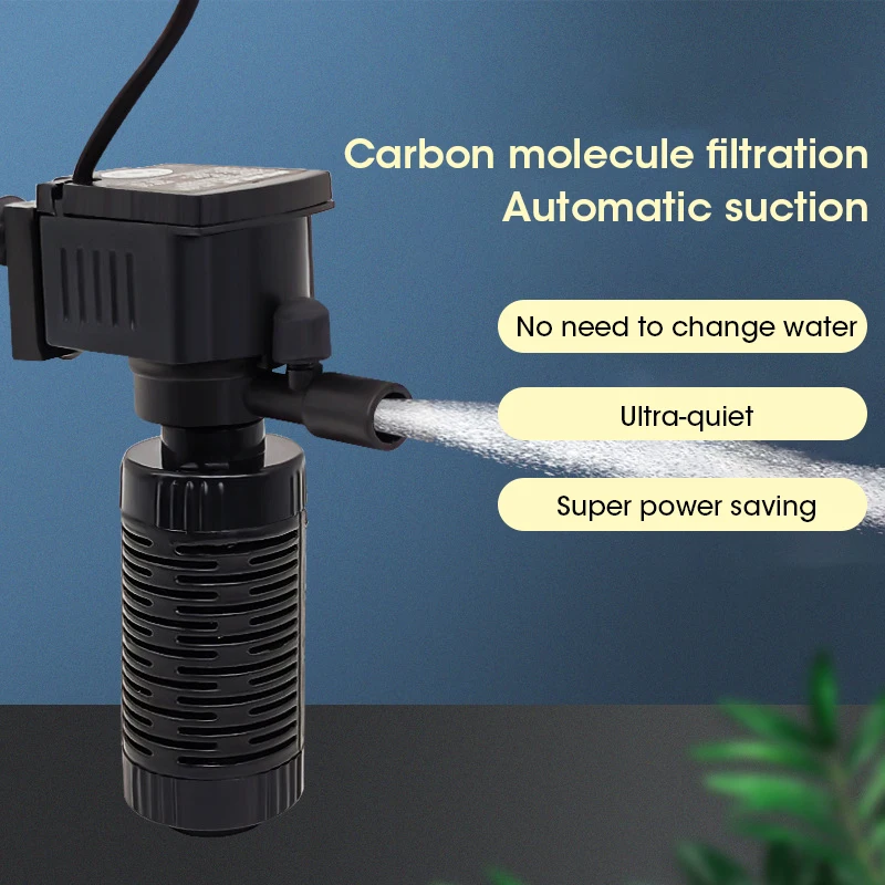 小型水槽用フィルター、静音水中ポンプ、200L/Hの流量、酸 - Planted Aquarium Cleaning のレビューと価格